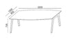 Balwoo Conference Table Dimensions