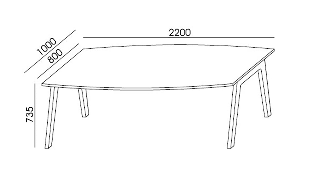 Balwoo Conference Table Dimensions