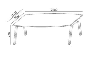 Balwoo Conference Table Dimensions