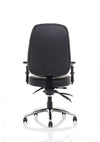 Barcelona Deluxe High Back Task Operator Office Chair With Arms In Sumptuous Blue Fabric OP000241 7