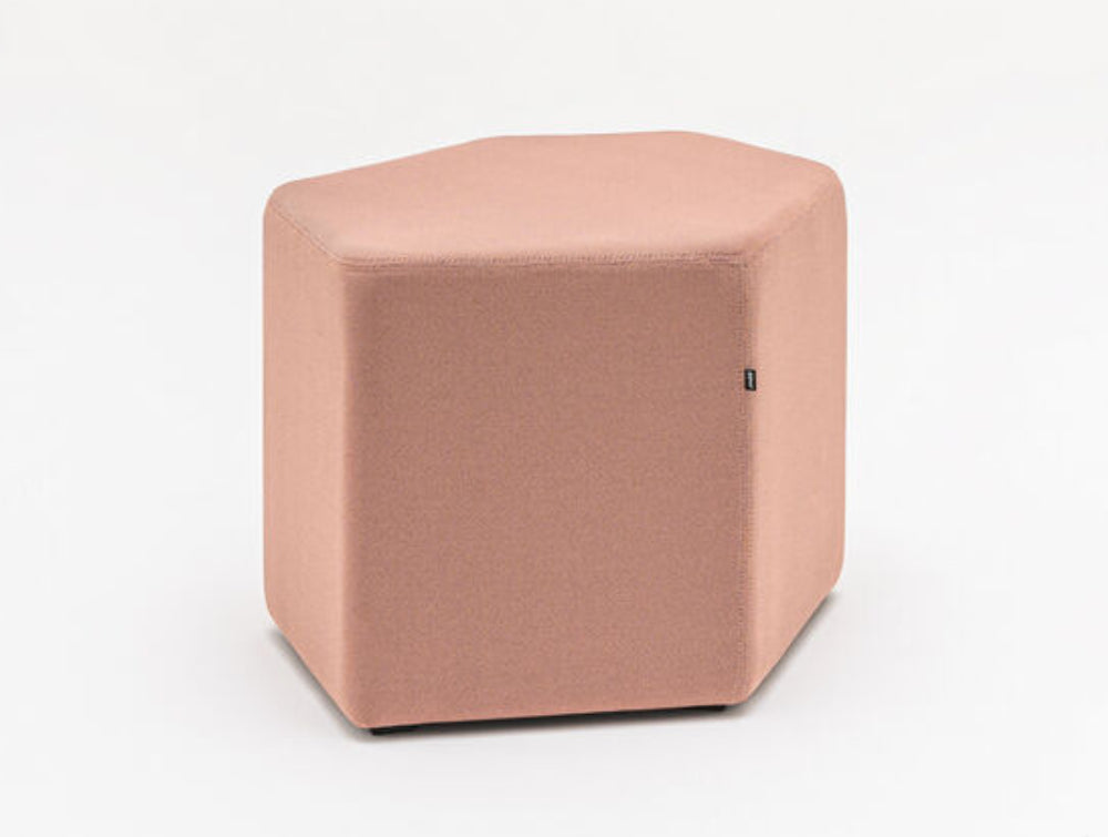 Bazalto Modular Pouffe With Low Height And Light Grey Finish
