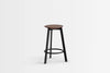 Belem Upholstered Stool with Round Footrest 13