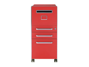 Bisley Bite Mobile Pedestal with Three Filing Drawers 4