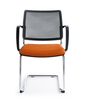 Bit Plastic Seat And Mesh Backrest Chair  Cantilever Frame   Model 555V 12