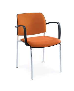 Bit Plastic Seat And Mesh Backrest Chair  Cantilever Frame   Model 555V 4