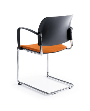 Bit Plastic Seat And Mesh Backrest Chair  Cantilever Frame   Model 555V 5