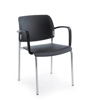 Bit Plastic Seat And Mesh Backrest Chair  Cantilever Frame   Model 555V 8