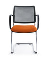 Bit Upholstered Seat And Plastic Backrest Chair  4 Legged Frame   Model 560H 12
