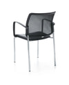 Bit Upholstered Seat And Plastic Backrest Chair  4 Legged Frame   Model 560H 1