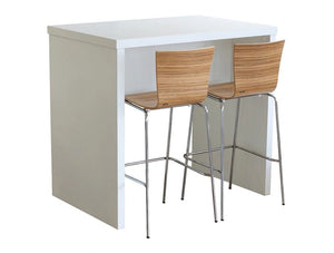 Block Colour Posuer Canteen Table White 2