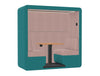 Bob Roofed 2 Seater Open Meeting Den with Wall