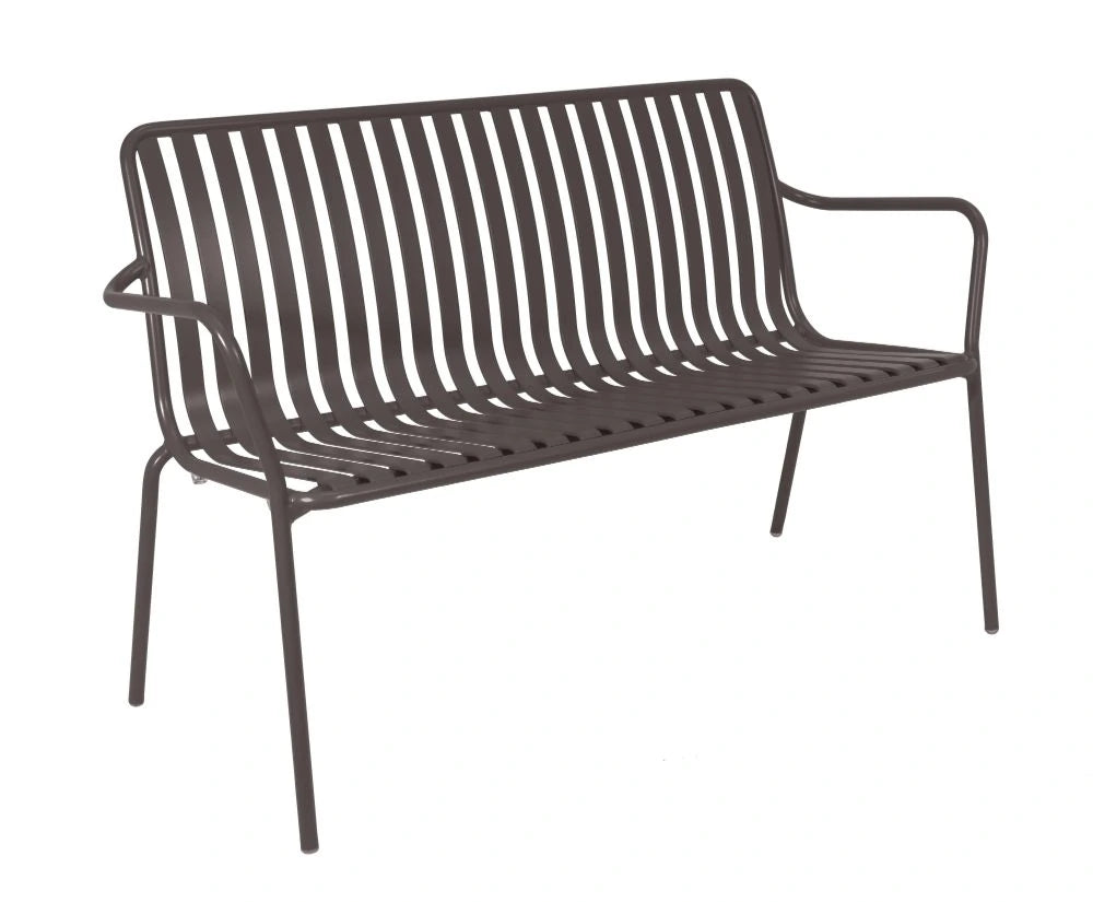 Breeze Aluminium 2-Seater Armchair Bench - Standard - Brick Dust