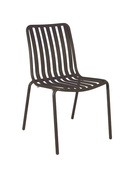 Breeze Aluminium Side Chair - Brick Dust