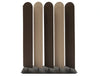 Buzziblinds Arch V Cut Freestanding Acoustic Screen Brown With Black Base