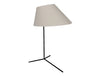 BuzziShade Acoustic Freestanding Overhead Light Beige Grey and Black Frame