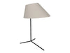 BuzziShade Acoustic Freestanding Overhead Light Beige Grey and Black Frame