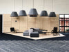 Buzzishade Anthracite Acoustic Pendant Ceiling Light Lobby Space