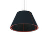 Buzzishade Large Acoustic Pendant Ceiling Light Black And Red Lace And Frame