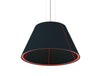Buzzishade Large Acoustic Pendant Ceiling Light Black And Red Lace And Frame