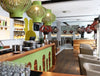 Buzzispace Mono Decorative Acoustic Ceiling Light Green Brown Red Restaurant