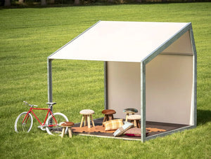 Buzzispace Shed Outdoor Shelter For Relaxation Children Protected From Sunlight And Rain