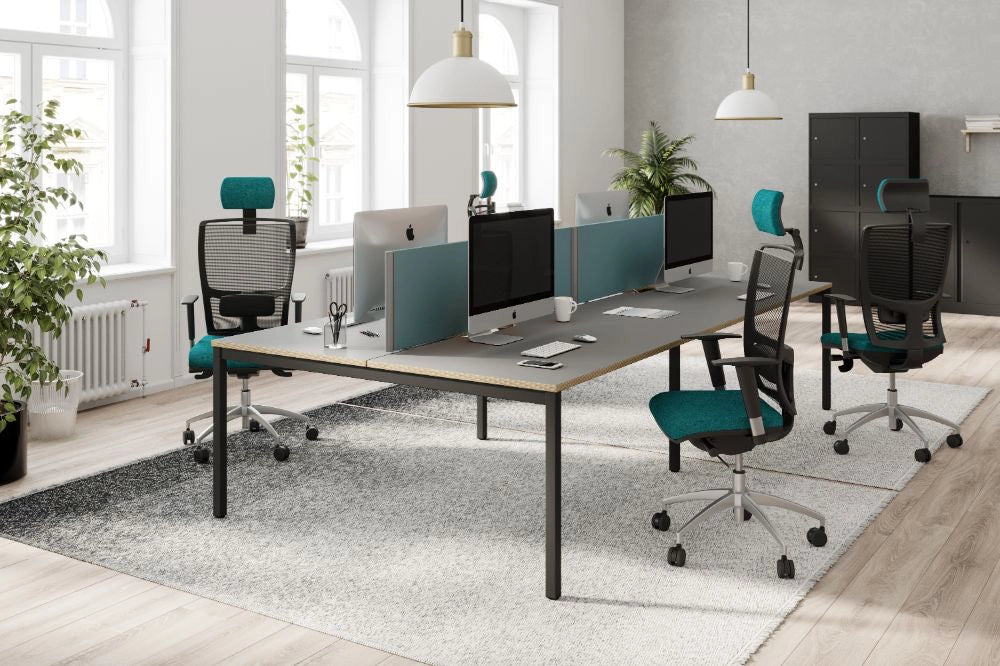 C-Sense Bench Desk with Mesh Back Armchair