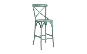 Cafe Bar Stool Vintage Blue