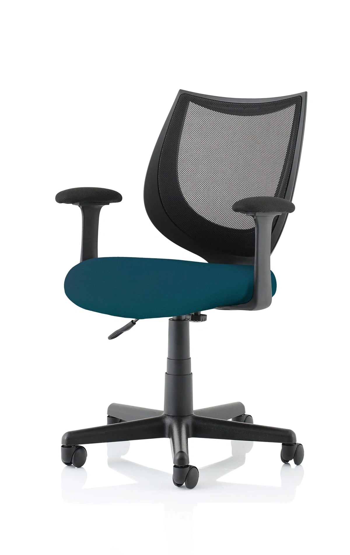 Camden Medium Back Black Mesh Task Operator Office Chair With Arms KCUP1522 1