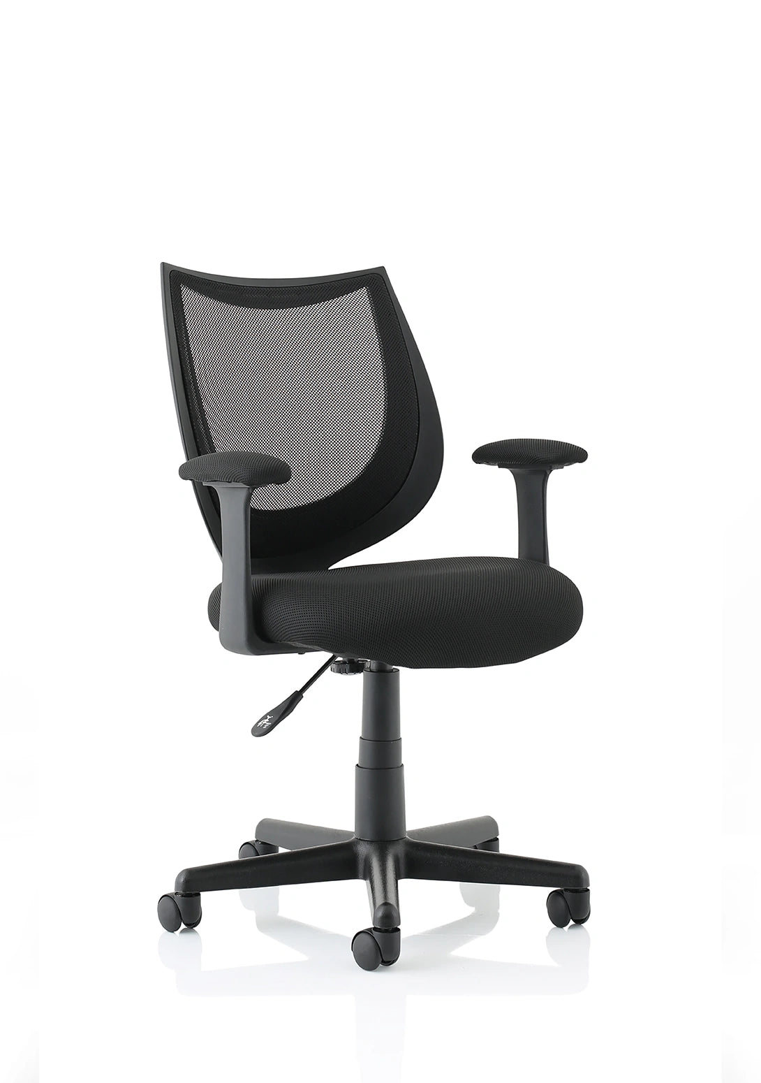 Camden Medium Back Black Mesh Task Operator Office Chair With Arms OP000238 1