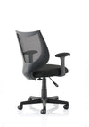 Camden Medium Back Black Mesh Task Operator Office Chair With Arms OP000238 5