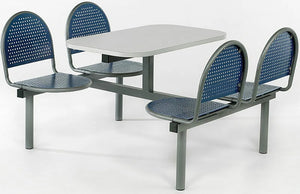 Canteen Cu17 Metal Seating With Table 2