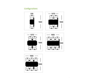 Canteen Cu20 Polypropylene Seating With Table Configurations