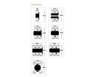 Canteen Cu80 Polypropylene Seating With Table Configurations