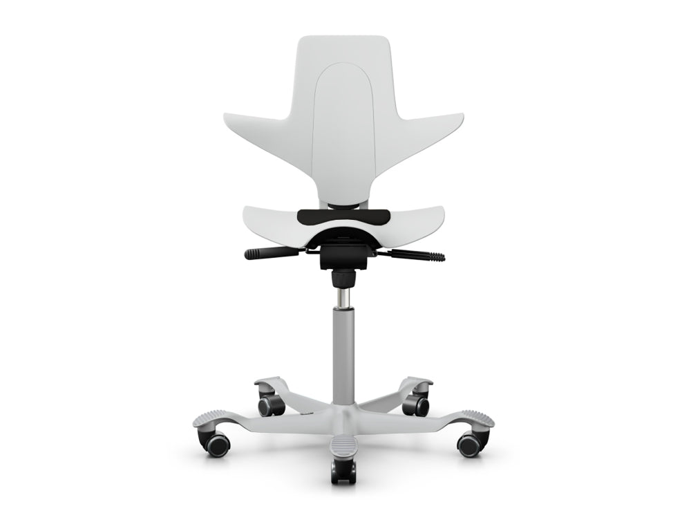 Capisco 8010 Ergonomic Chair in White Plastic Seat and Backrest HAG