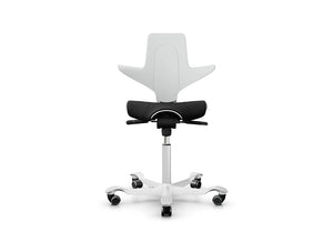 Hag Capisco 8020 Ergonomic Chair In White Plastic Seat And Backrest