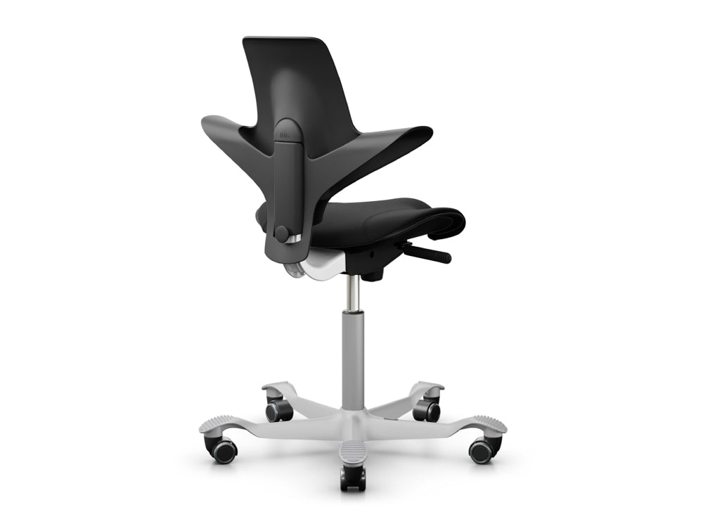 Capisco 8020 With Castors In Black Plastic Seat And Backrest 3