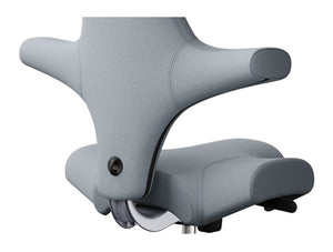 Capisco 8106 Ergonomic Chair in Light Grey and Silver Base HAG 5