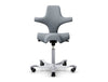 Capisco 8106 Ergonomic Chair in Light Grey and Silver Base HAG