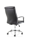 Carter Black Luxury Faux Leather Chair With Arms EX000148 8