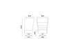 Cell128 Single Seater with Swivel Steel Base and 4 Spokes in Wood 4 Dimensions