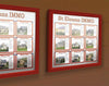 Classic Outdoor Notice Door 9 A4 in One Frames 6 in Outdoor Setting