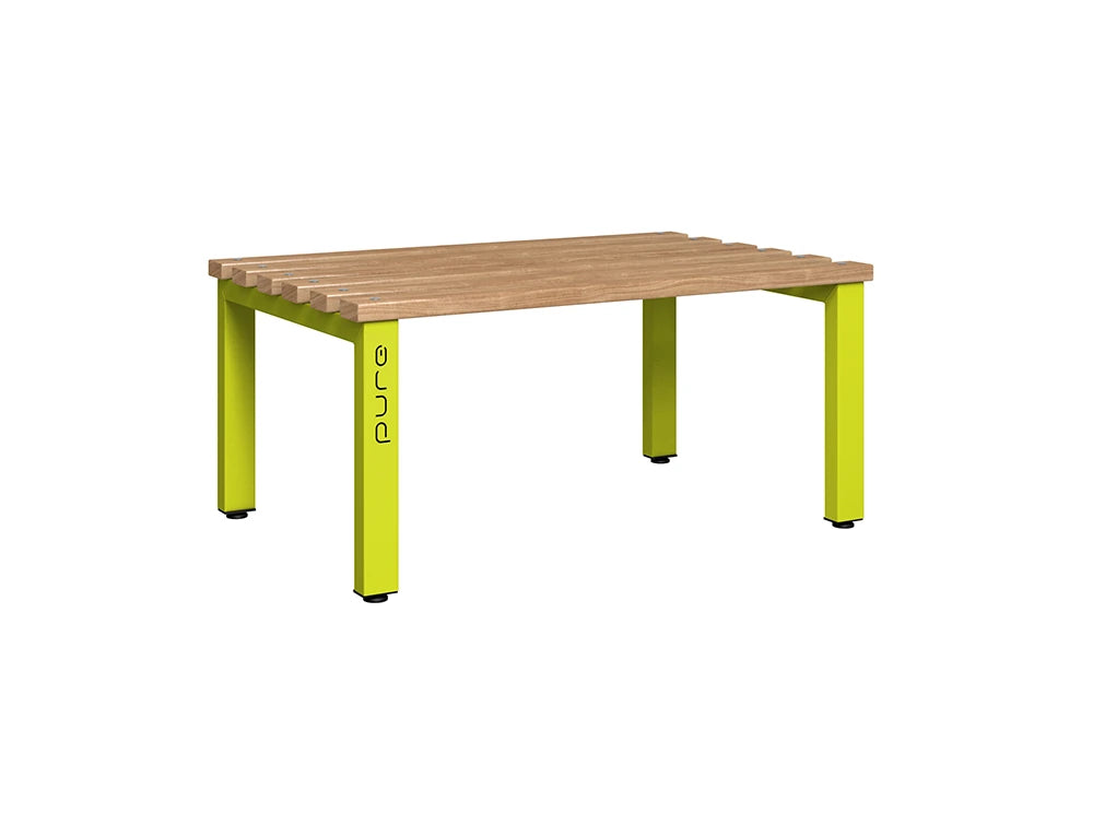 Cloakroom Standard Double-Sided Bench - Lime Light Beech