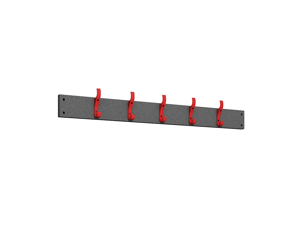 Cloakroom Hookboard - Flame Red Black