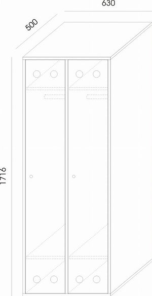 Cloakroom Wardrobe Sv 310 Dimensions