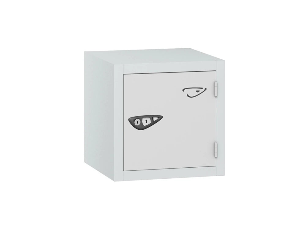 Compact Cube 1-Door Steel Locker - Arctic White