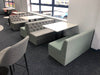 Connie Soft Seating Banquet Dining Booth with Rectangular Table