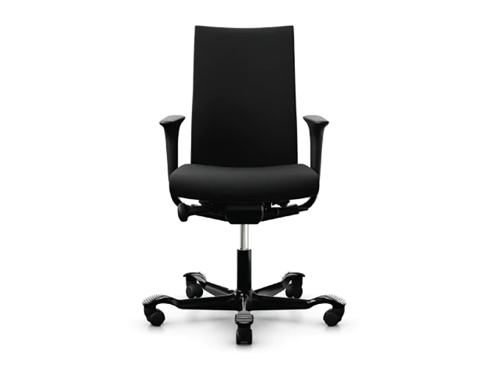 Hag Creed 6004 Upholstered Chair In Black Plastic Base