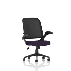 Crew Task Operator Mesh Chair With Folding Arms KCUP2023 2