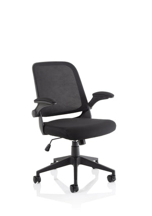 Crew Task Operator Mesh Chair With Folding Arms OP000318 2