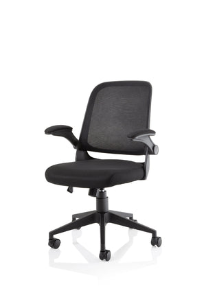 Crew Task Operator Mesh Chair With Folding Arms OP000318 4